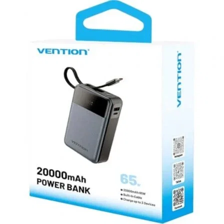 Vention Powerbank 20000mAh 65W FHYB0 Gris Vention Powerbank 20000mAh 65W FHYB0 Gris